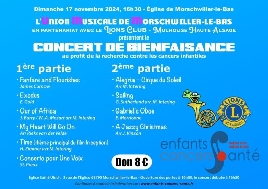 L’Union Musicale de Morschwiller-le-Bas émeut les Cœurs