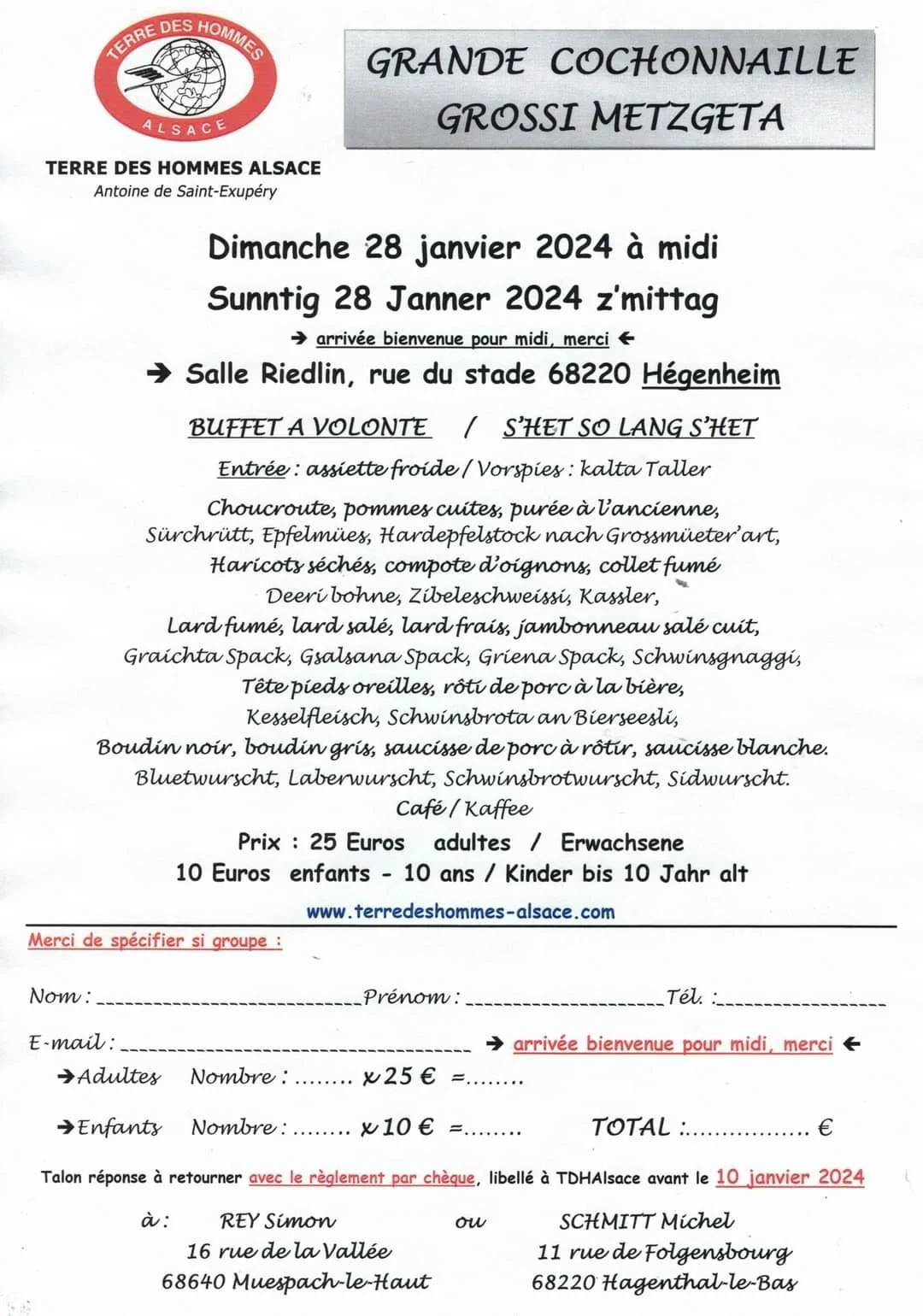 Clic droit, enregistrer sous... Formulaire de réservation. Clic droit, enregistrer sous...